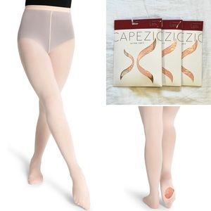 CAPEZIO Ballet Pink Transition Tights Small-Medium Adult
